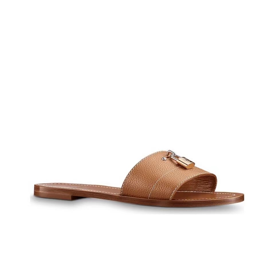 Louis Vuitton LV Leather Flip-flops Slide Sandal (Replica) - Sneaker Replica Workshop
