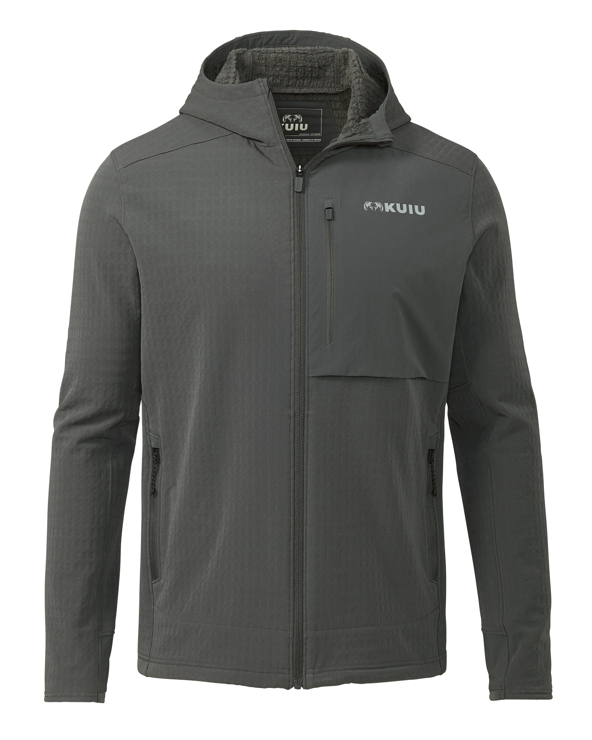 Blockfield Fleece Hoodie | Gunmetal