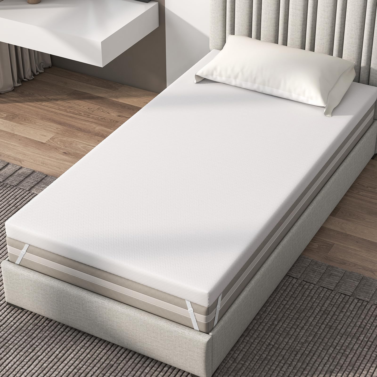 BEFOUNDLOVELY Gel-Infused Memory Foam Mattress Topper
