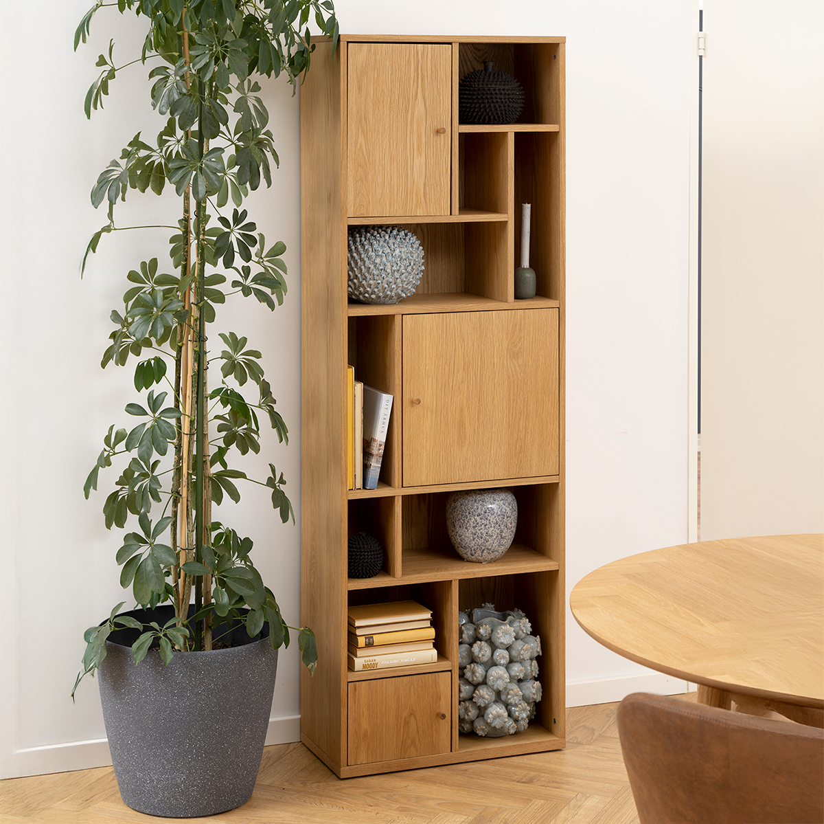 Houten boekenkast Maarten Naturel