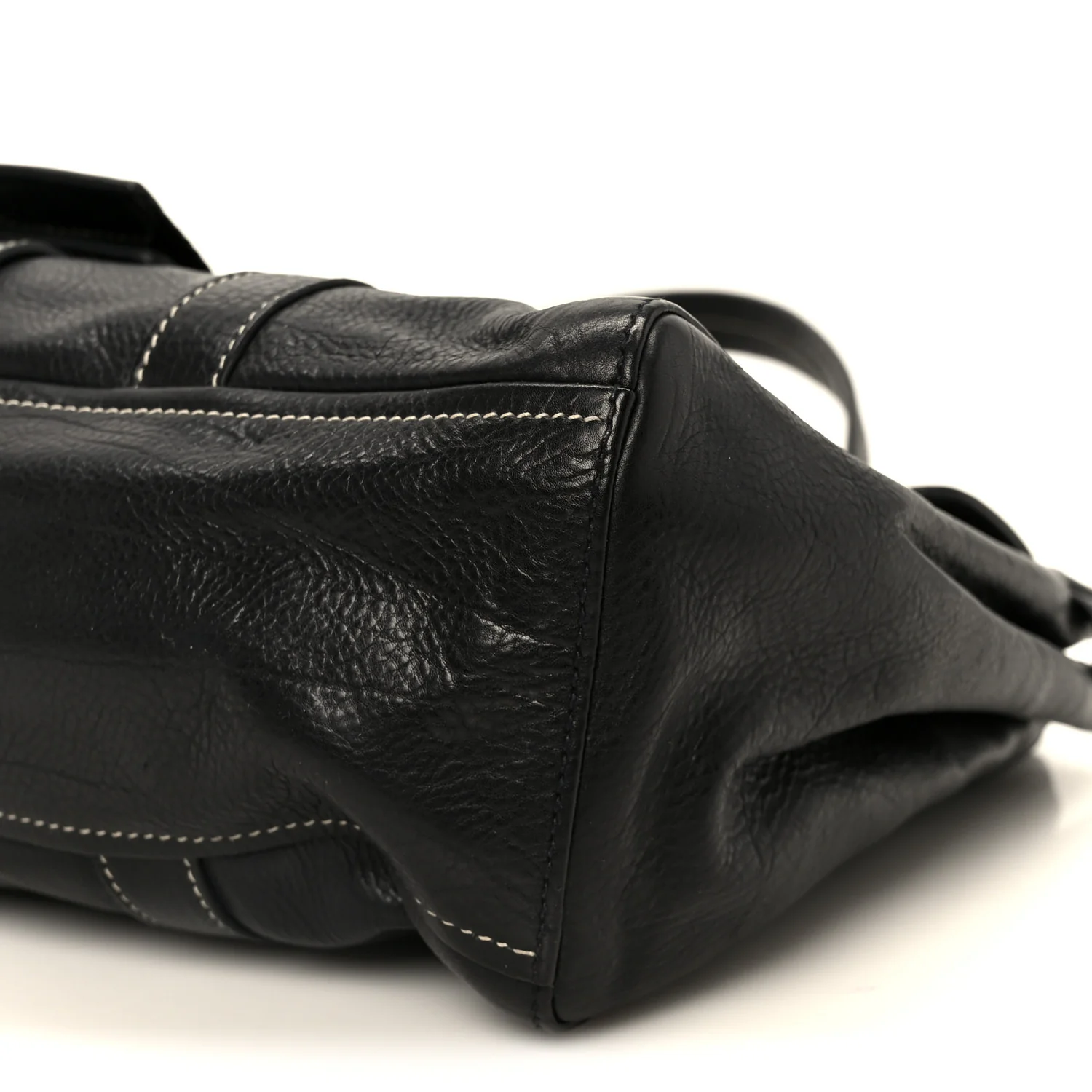 Calf Pocket Shoulder Bag Black - Top Club