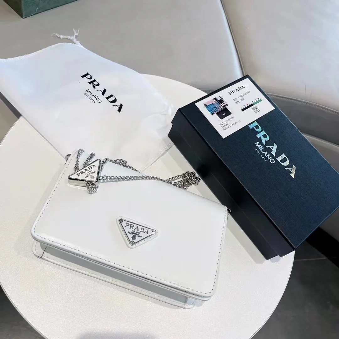 pra retro shiny small square bag - Top Club