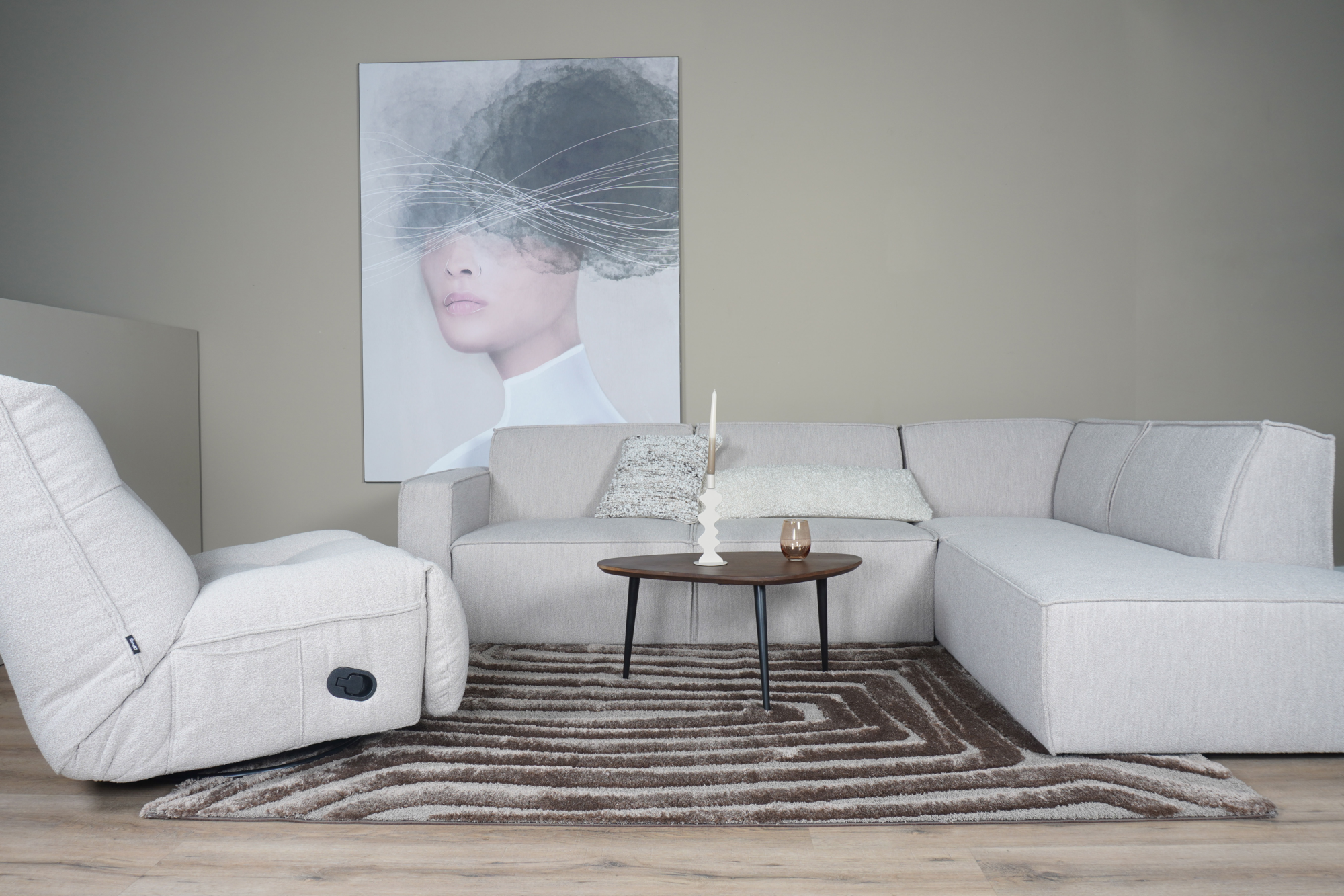 Vloerkleed Lima Bruin 240 x 340 cm