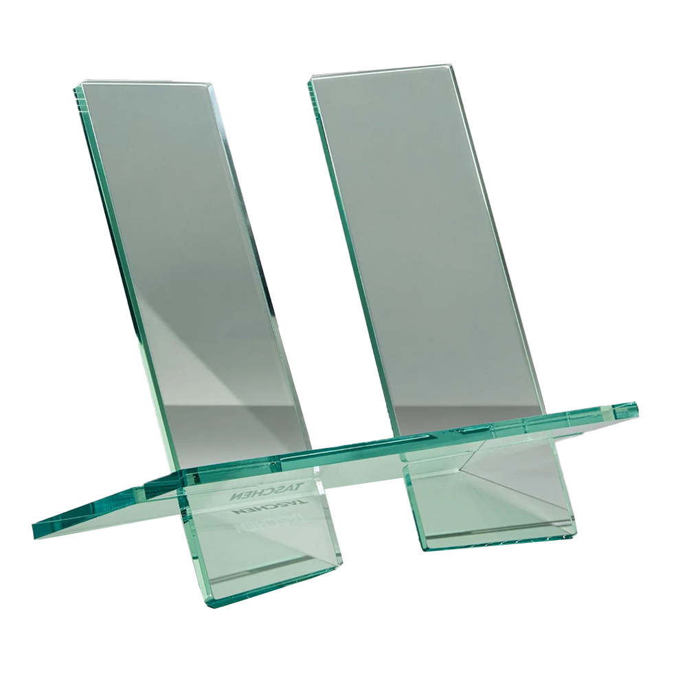 Boekenstandaard L Crystal Green