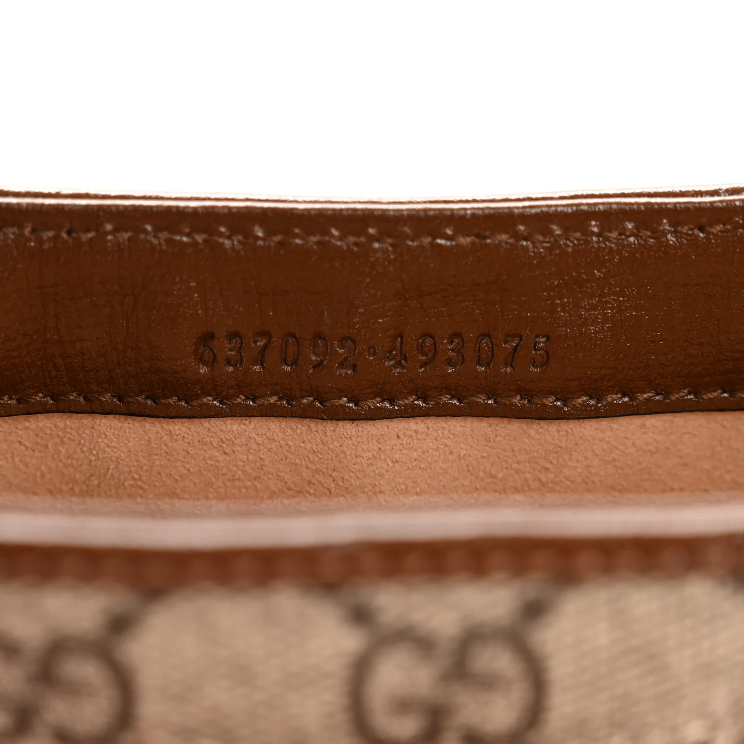 GG Supreme Monogram Azalea Calfskin Web Mini Jackie 1961 Hobo Beige Ebony Brown Sugar - Top Club