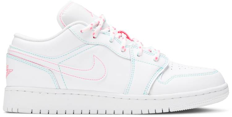 Air Jordan 1 Low GS  Aurora Green  554723-101 - Sneaker Replica Workshop