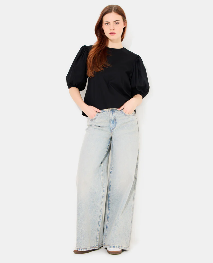 Pimkie Blouse col rond avec manches ballons