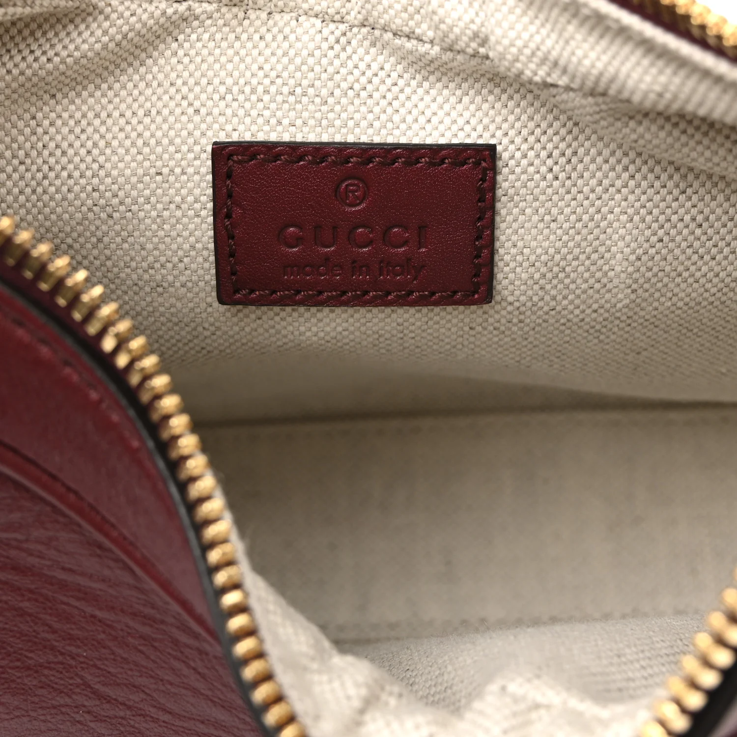 Aria Calfskin Web Small Attache Shoulder Bag Rosso Ancora - Top Club