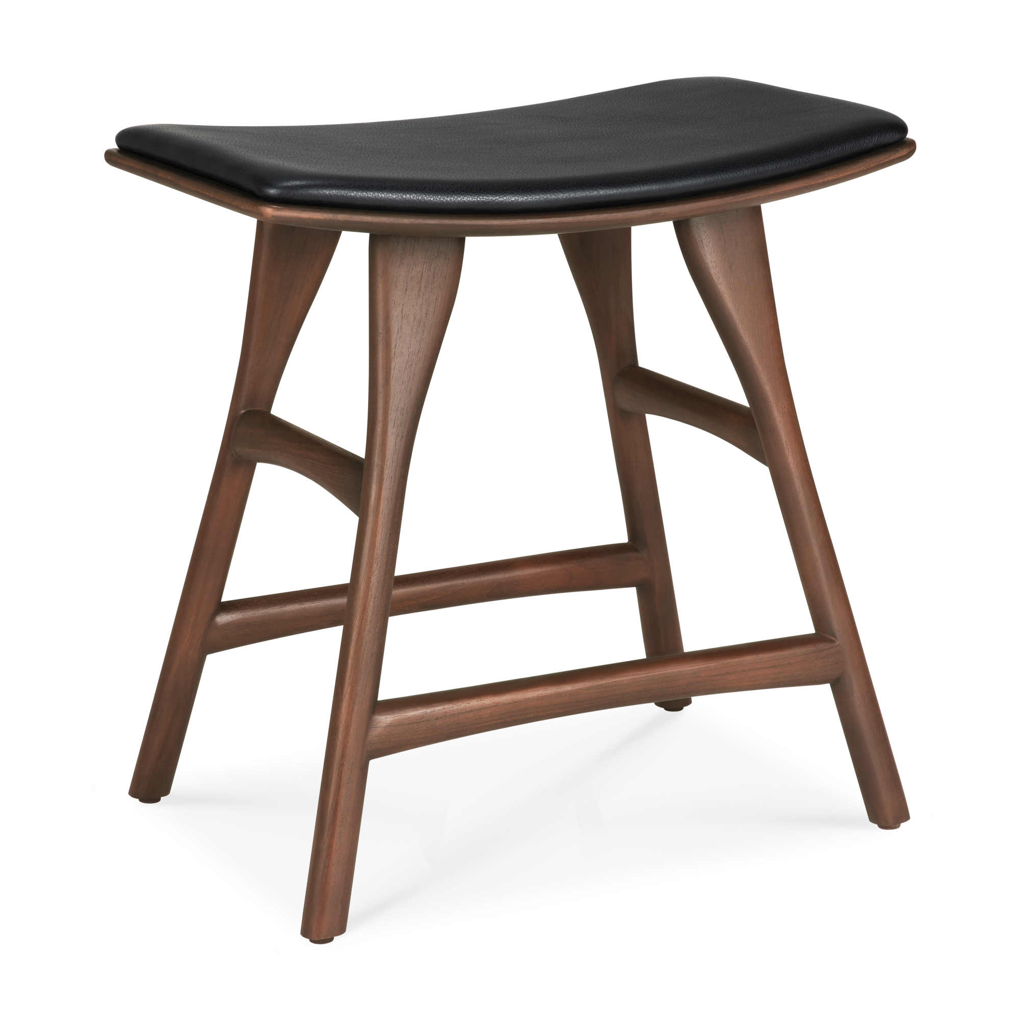 Osso kruk - bruin teak/zwart leer
