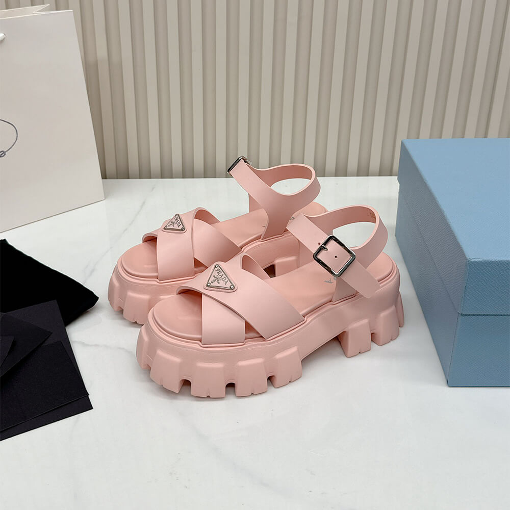 PRADA Monolith rubber sandals - Top Club
