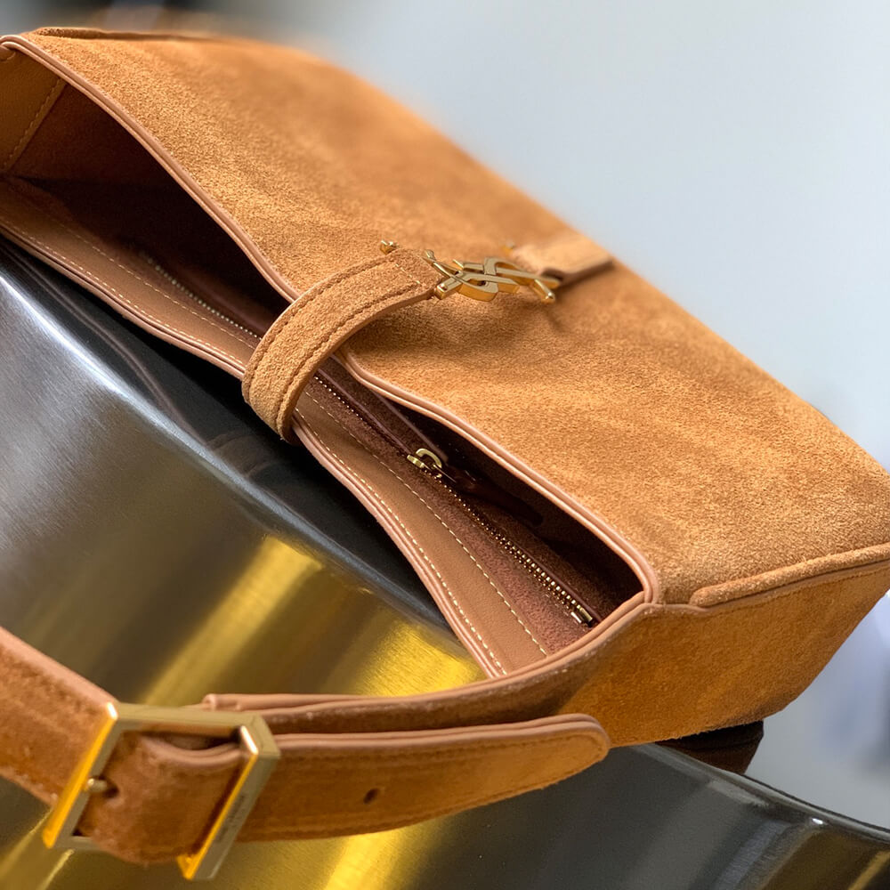 YSL LE 5 A 7 HOBO BAG IN SUEDE - Top Club