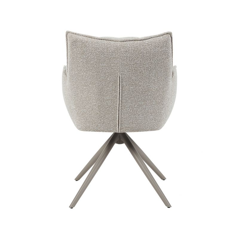 Eetkamerstoel Melody-Naturel-Taupe onderstel
