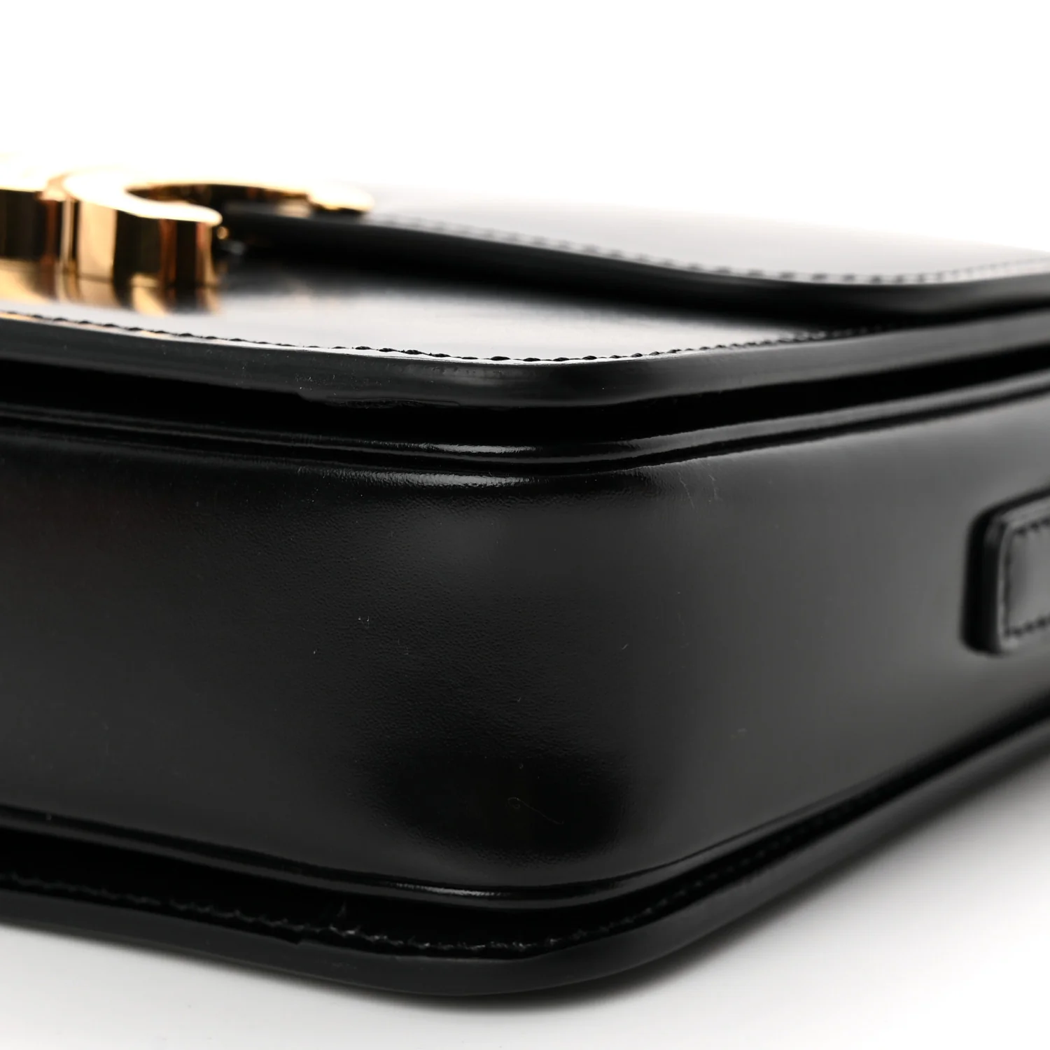 Shiny Calfskin Teen Triomphe Black - Top Club