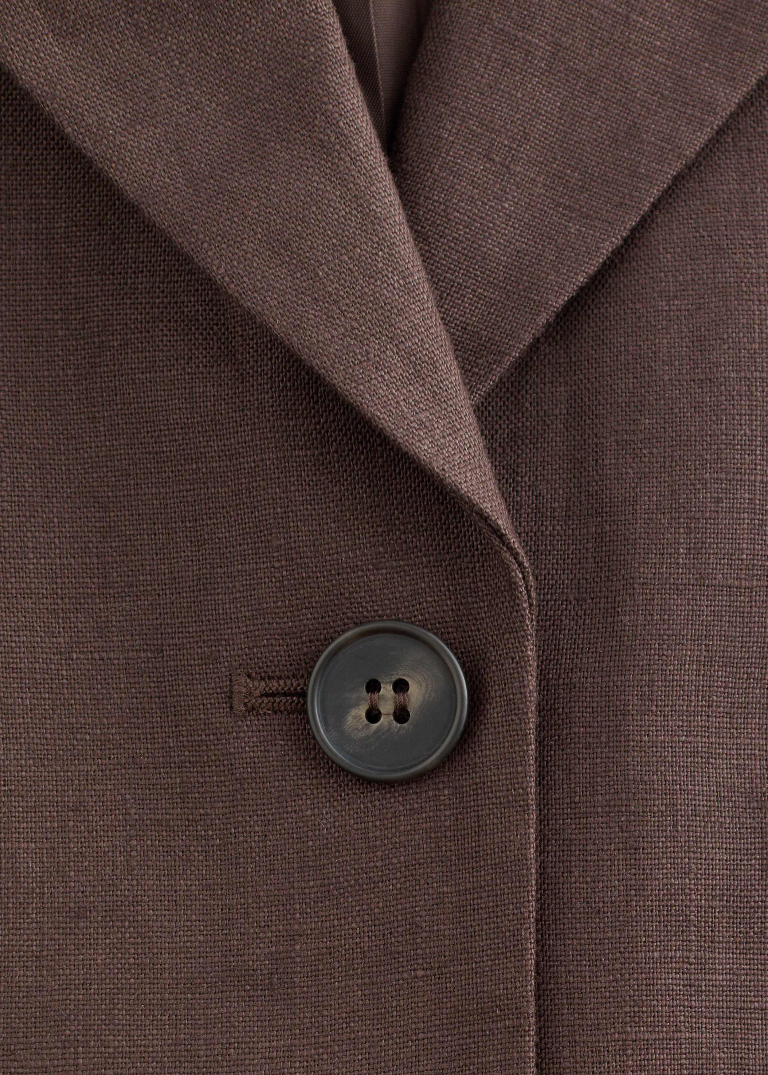 & Other Stories TAPERED LINEN BLAZER