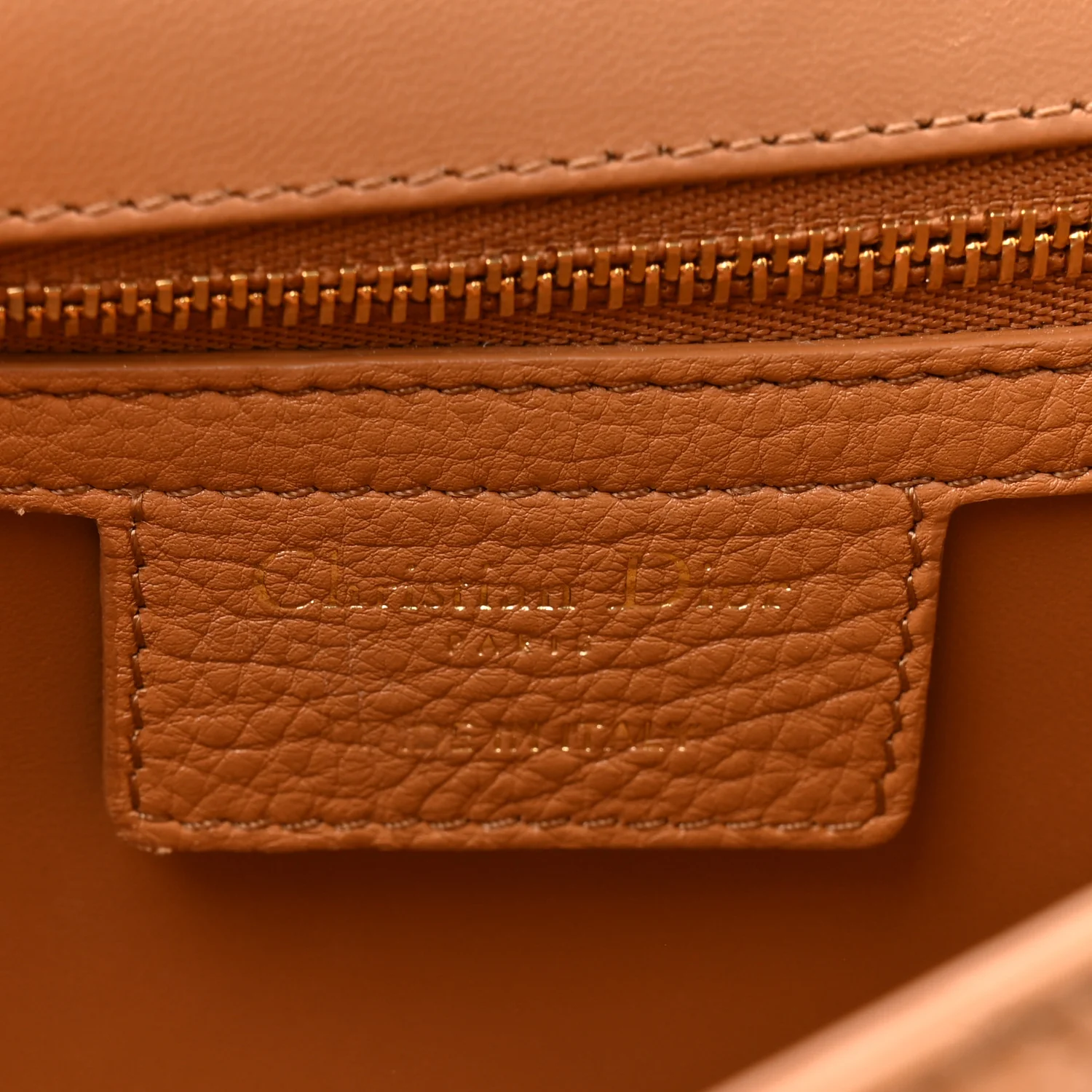 Calfskin Cannage Medium Caro Bag Tan - Top Club