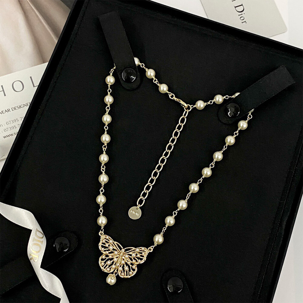 DIOR PEARL NECKLACE - Top Club