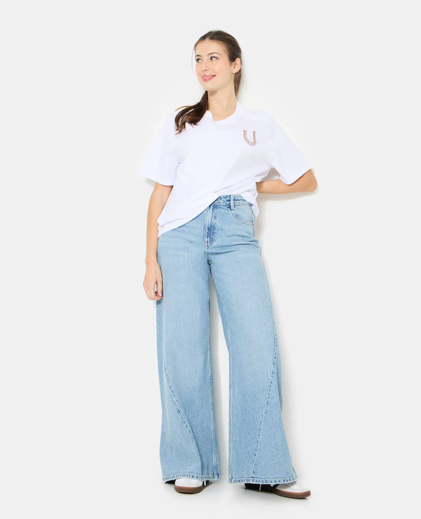 Pimkie T-shirt oversize avec print poitrine et dos