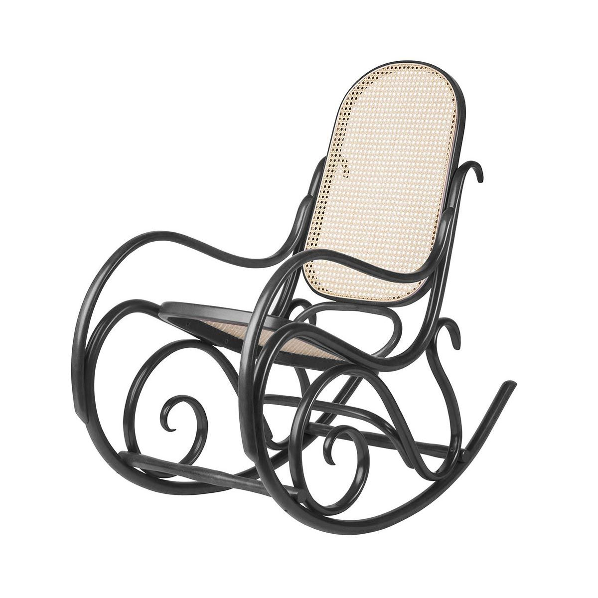 Schommelstoel Felicia Thonet Zwart