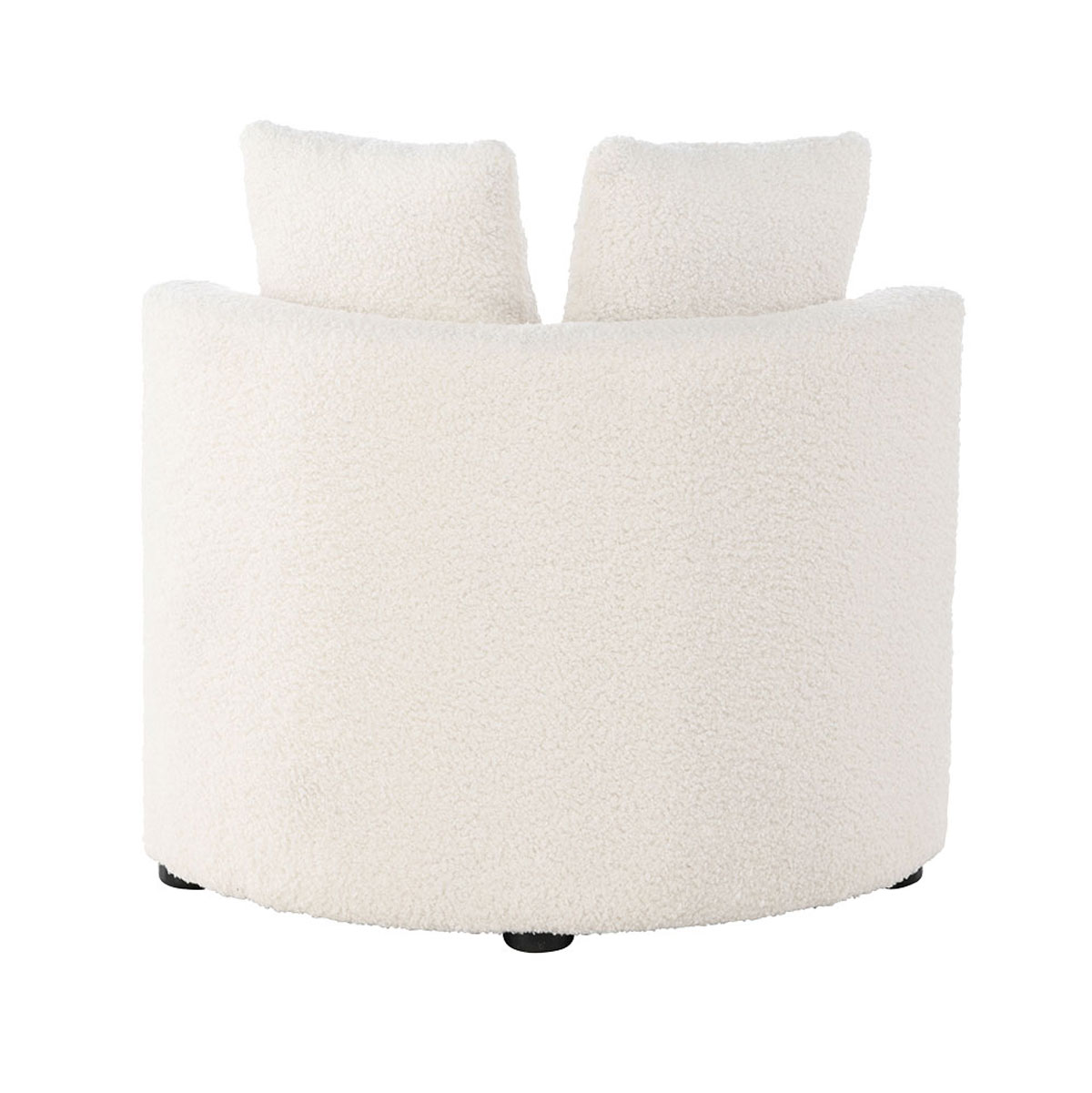 Kinderfauteuil Elina – met twee kussens Teddy wit