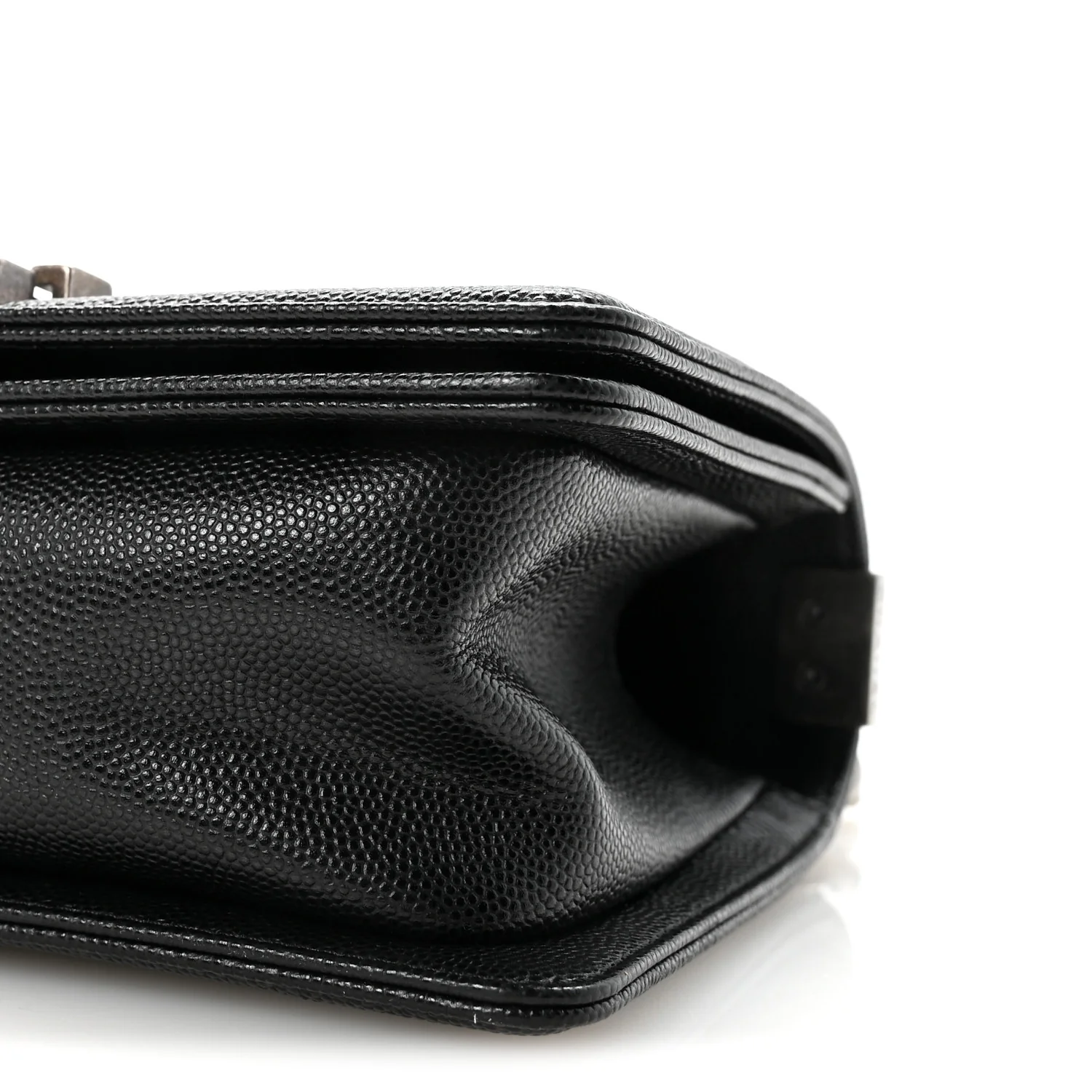 Caviar Quilted Small Boy Flap Black - Top Club