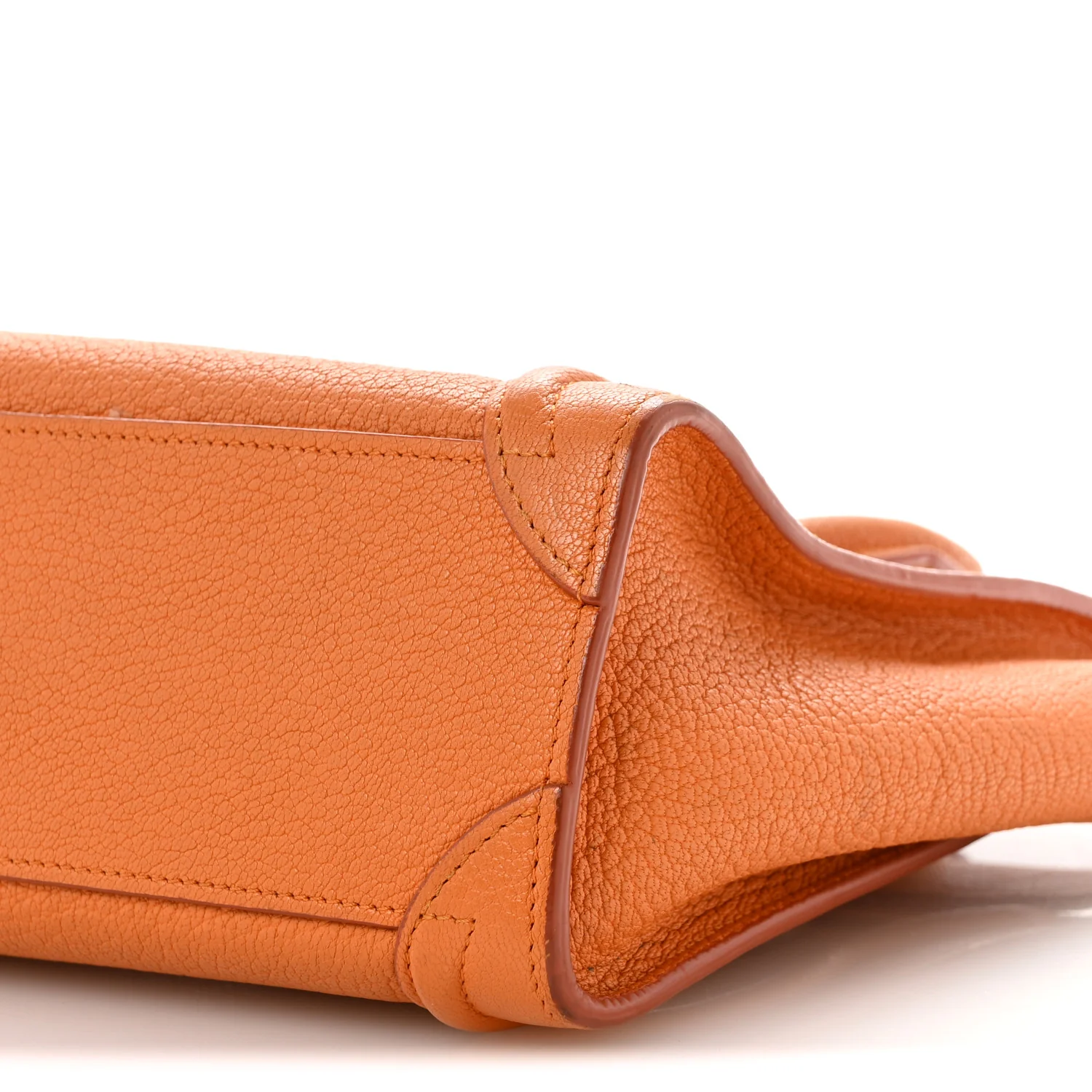 Goatskin Nano Luggage Orange - Top Club