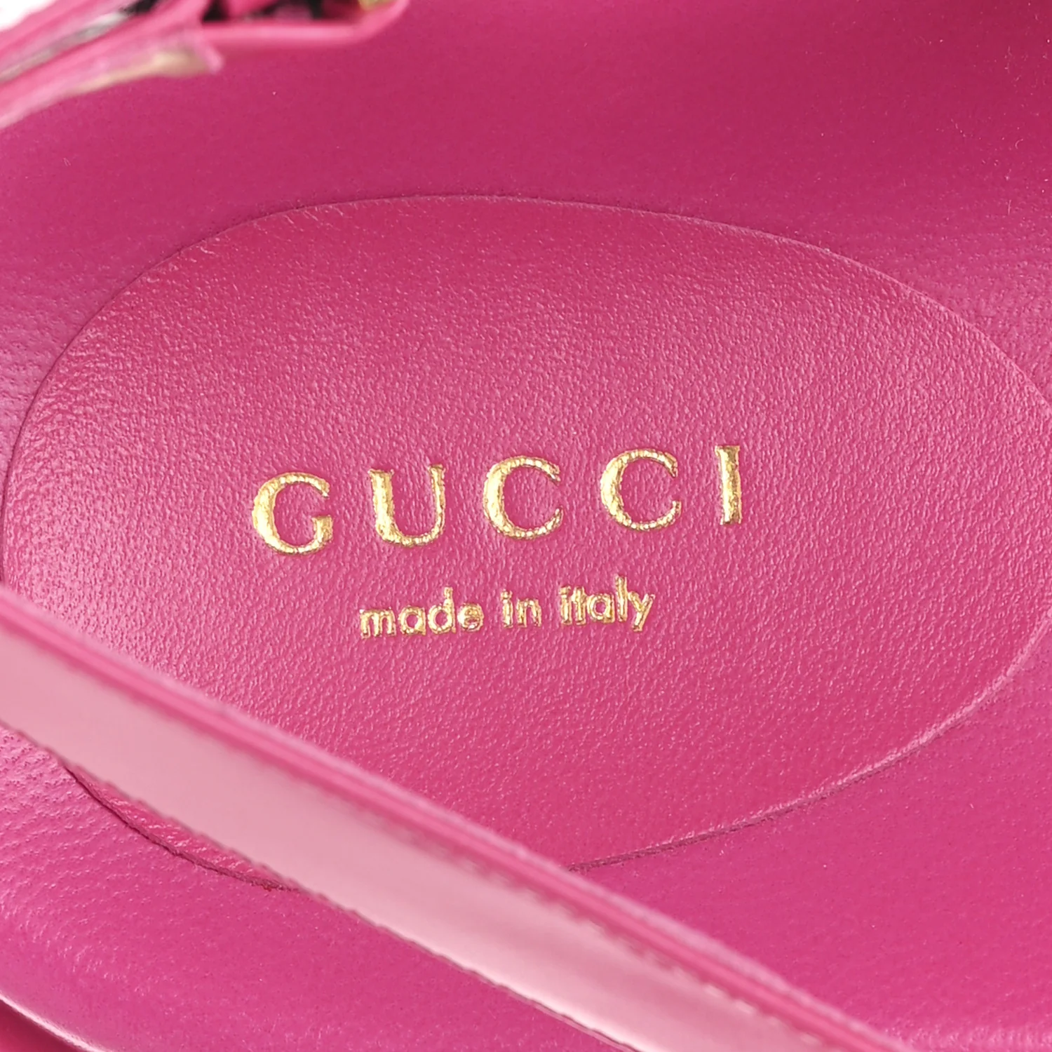Calfskin Elizabeth Nappa Charlotte Logo Slingback Sandals 36.5 Fancy Fuchsia - Top Club
