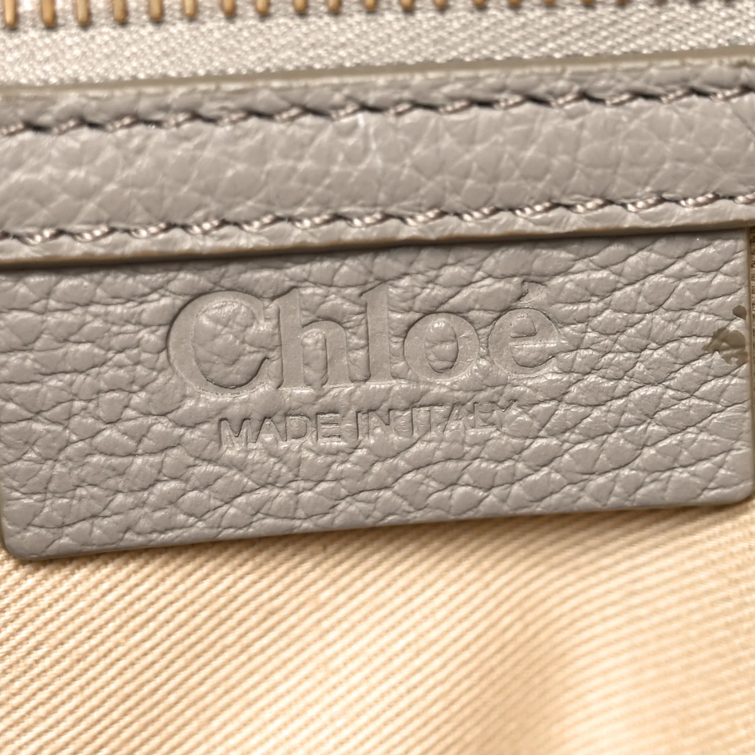 Calfskin Small Marcie Satchel Cashmere Grey - Top Club