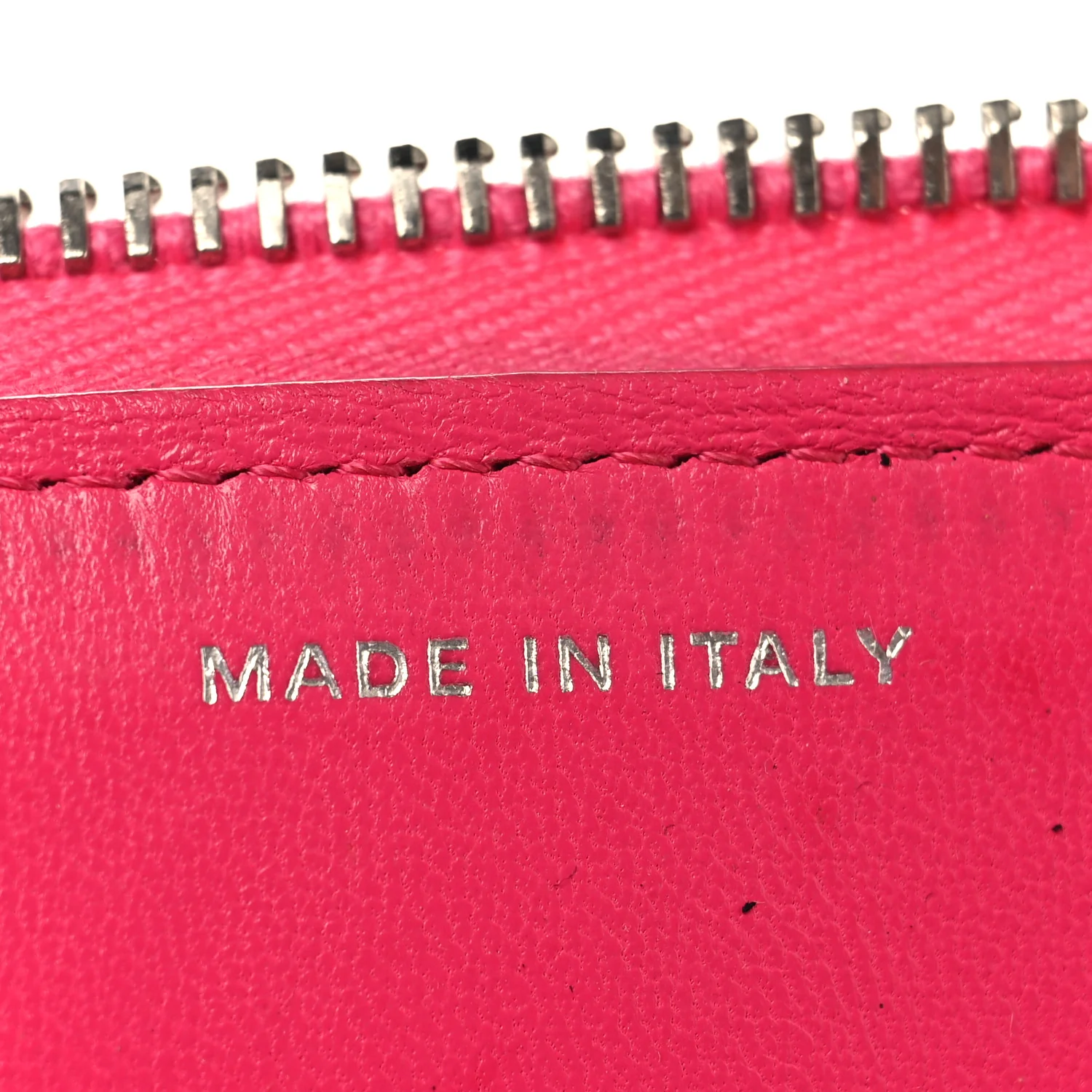 Lambskin Quilted Large Zip Around Organizer Wallet Pink - Top Club