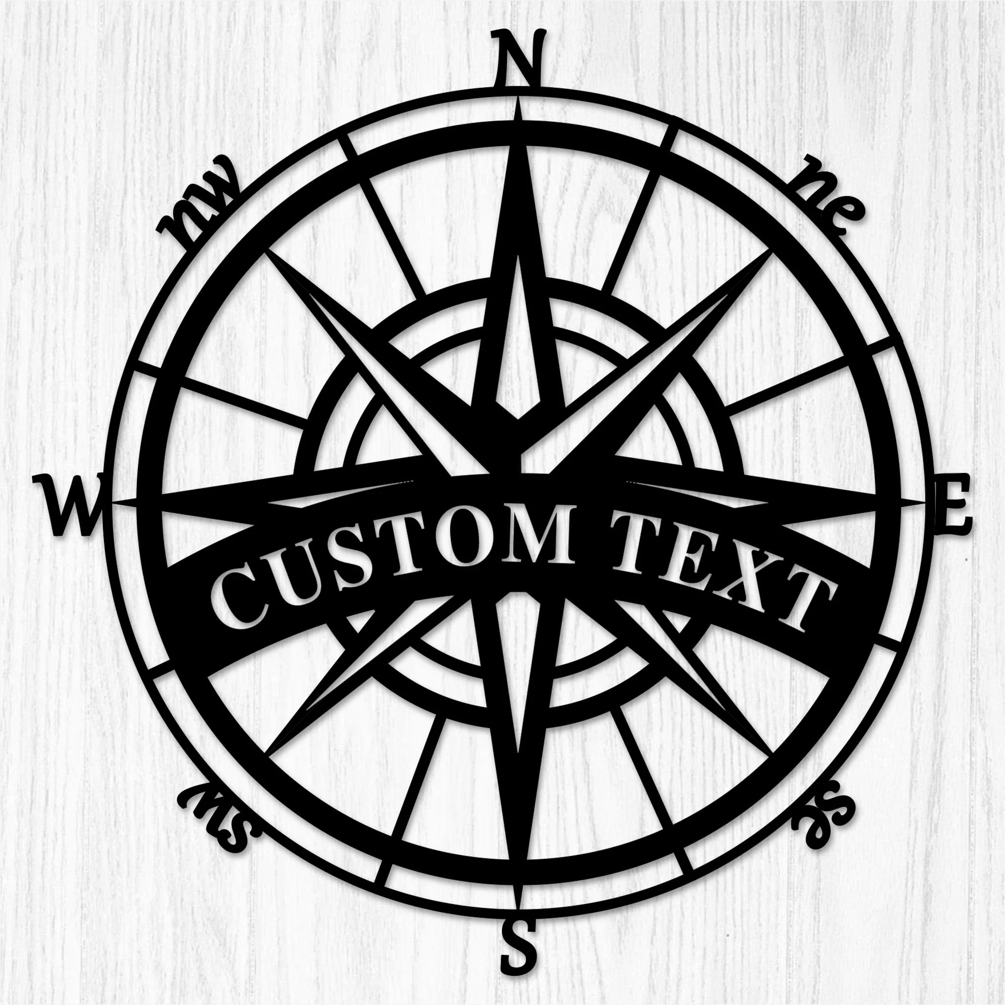 Custom Compass Metal Wall Art - Alvarez Pro Painting LLC
