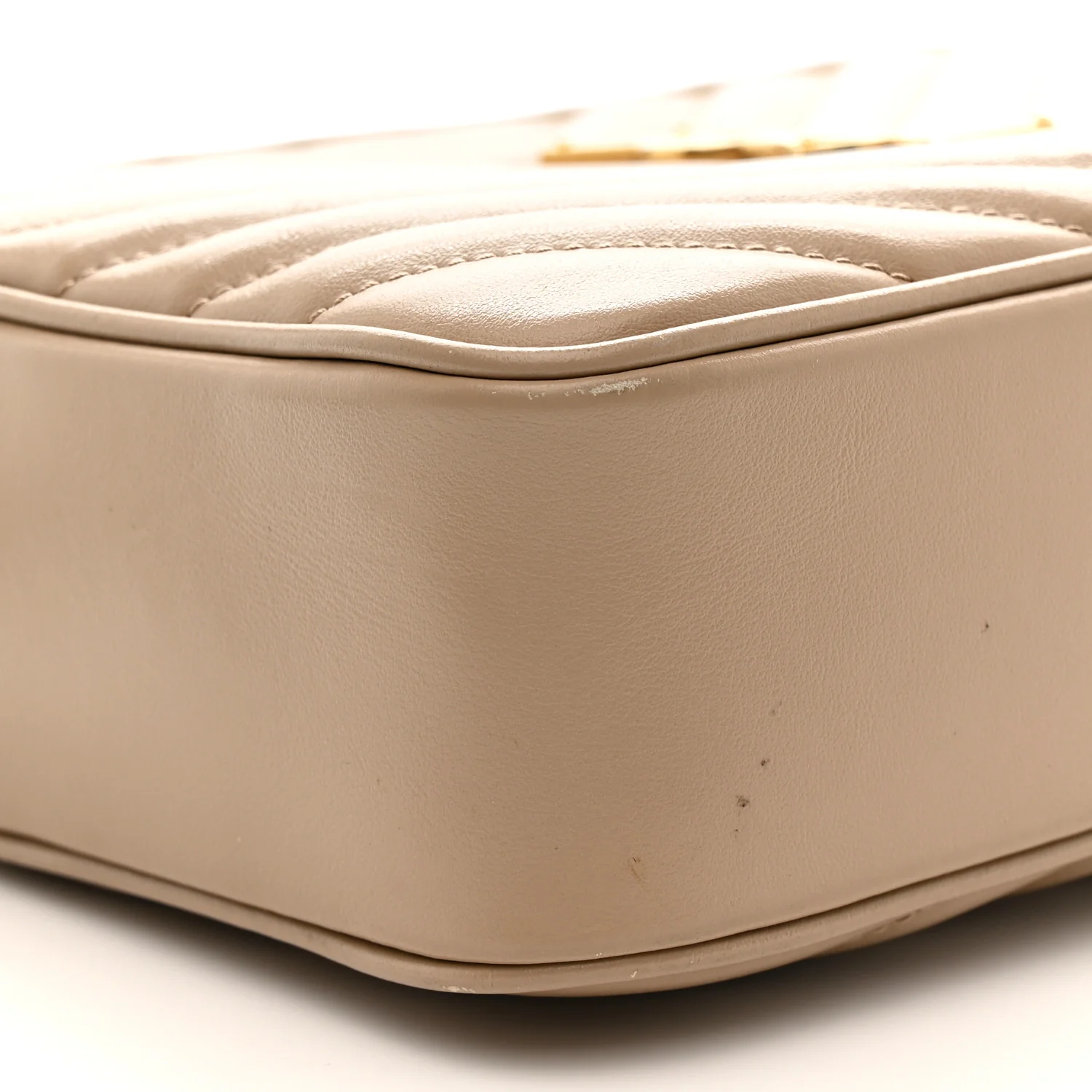 Calfskin Matelasse Monogram Lou Camera Bag Dark Beige - Top Club