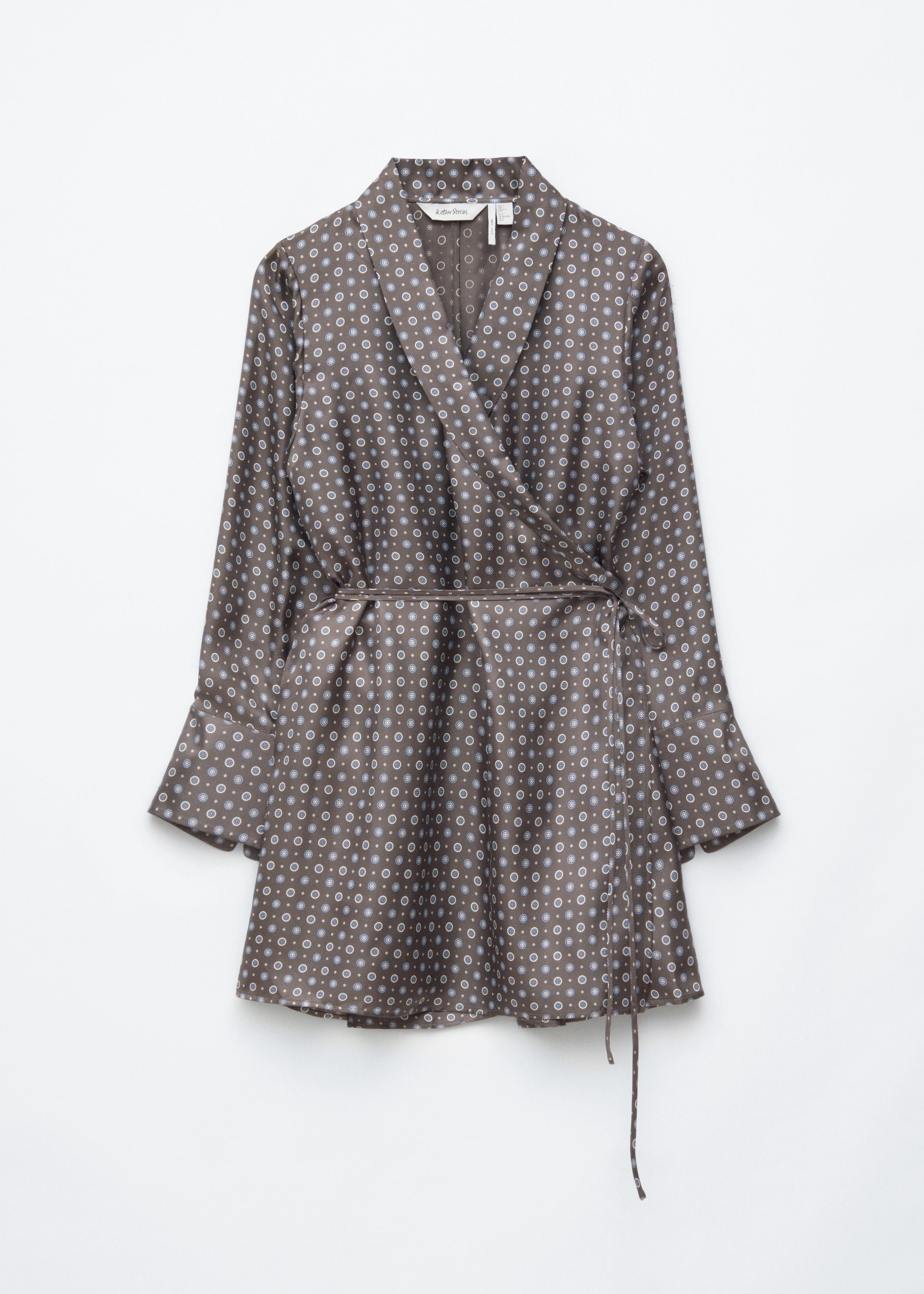 & Other Stories MINI SILK WRAP DRESS