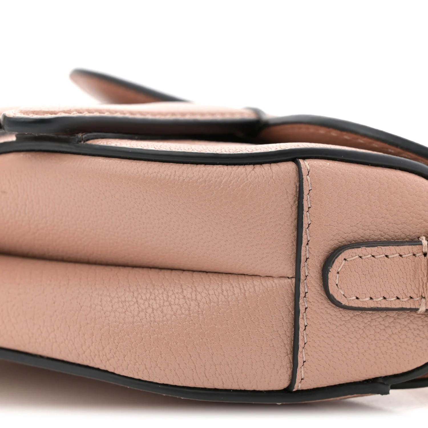 Goatskin Micro Saddle Bag Rose Des Vent - Top Club