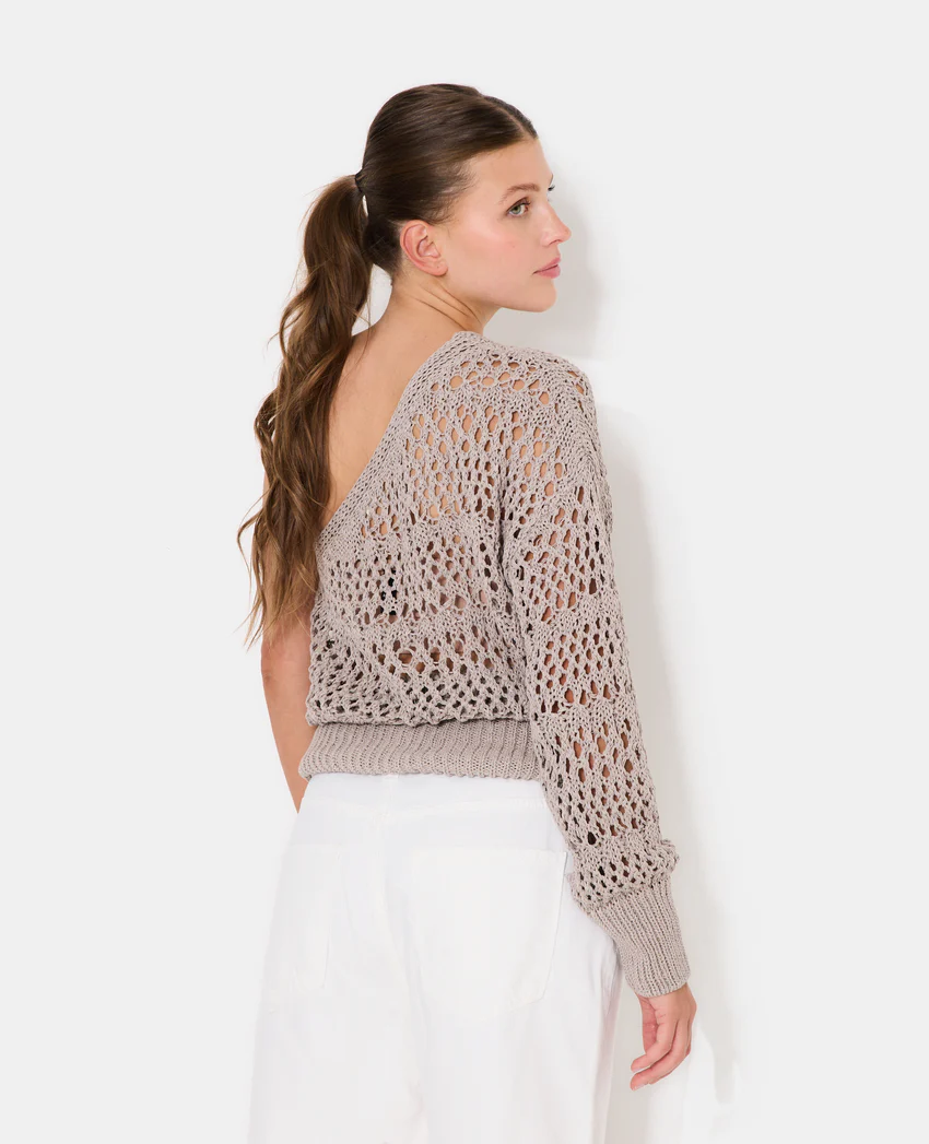 Pimkie Pull asymétrique en maille ajourée
