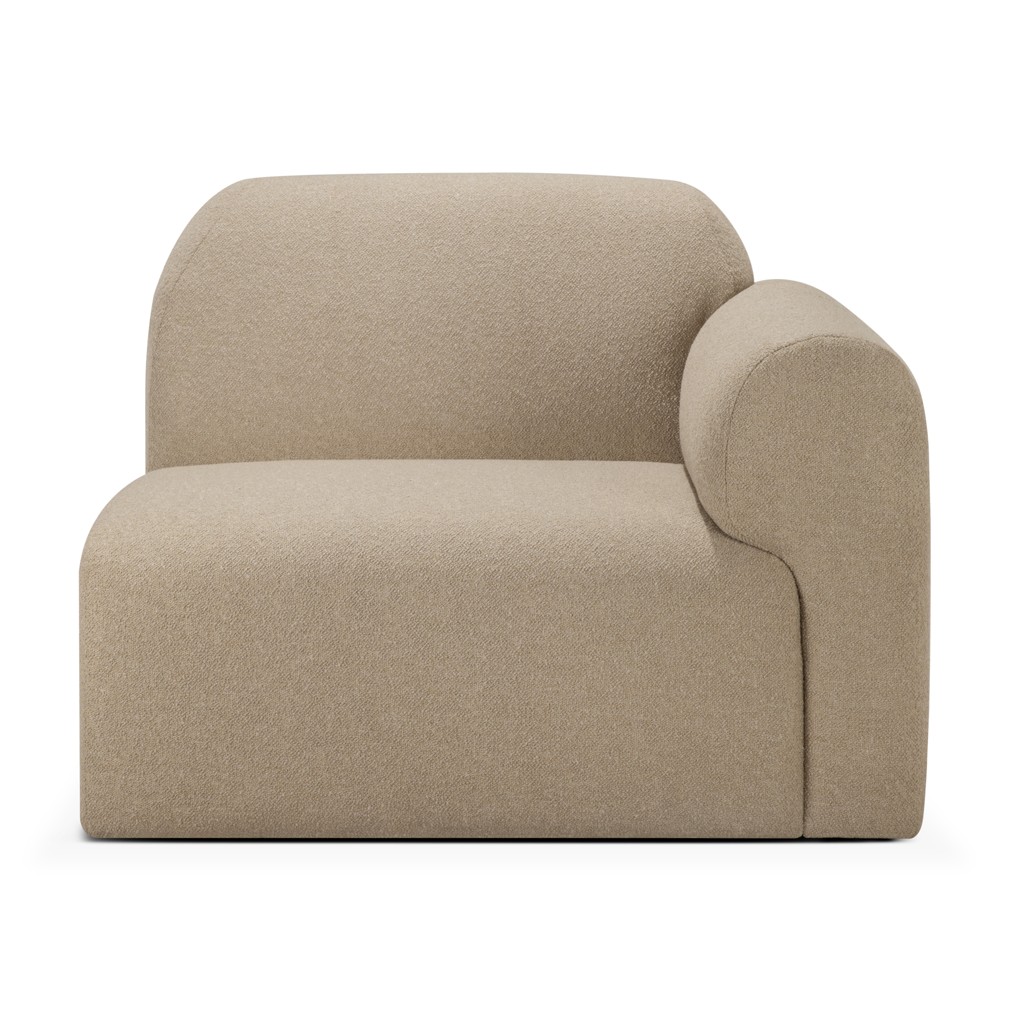 Modulaire bank Bulky L-arm almond