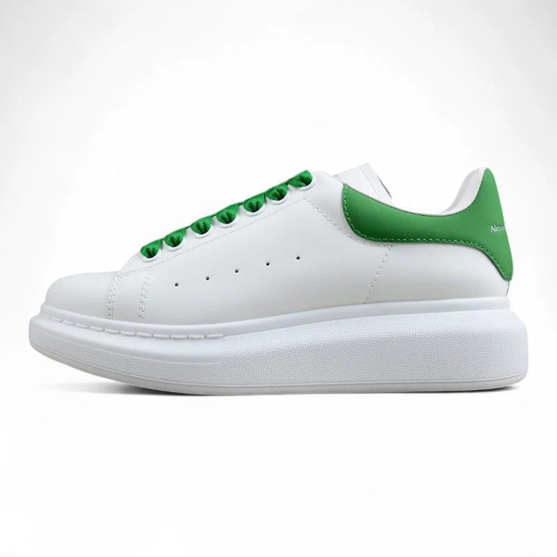 Alexander McQueen Oversized Sneaker in White/Green - Sneaker Replica Workshop