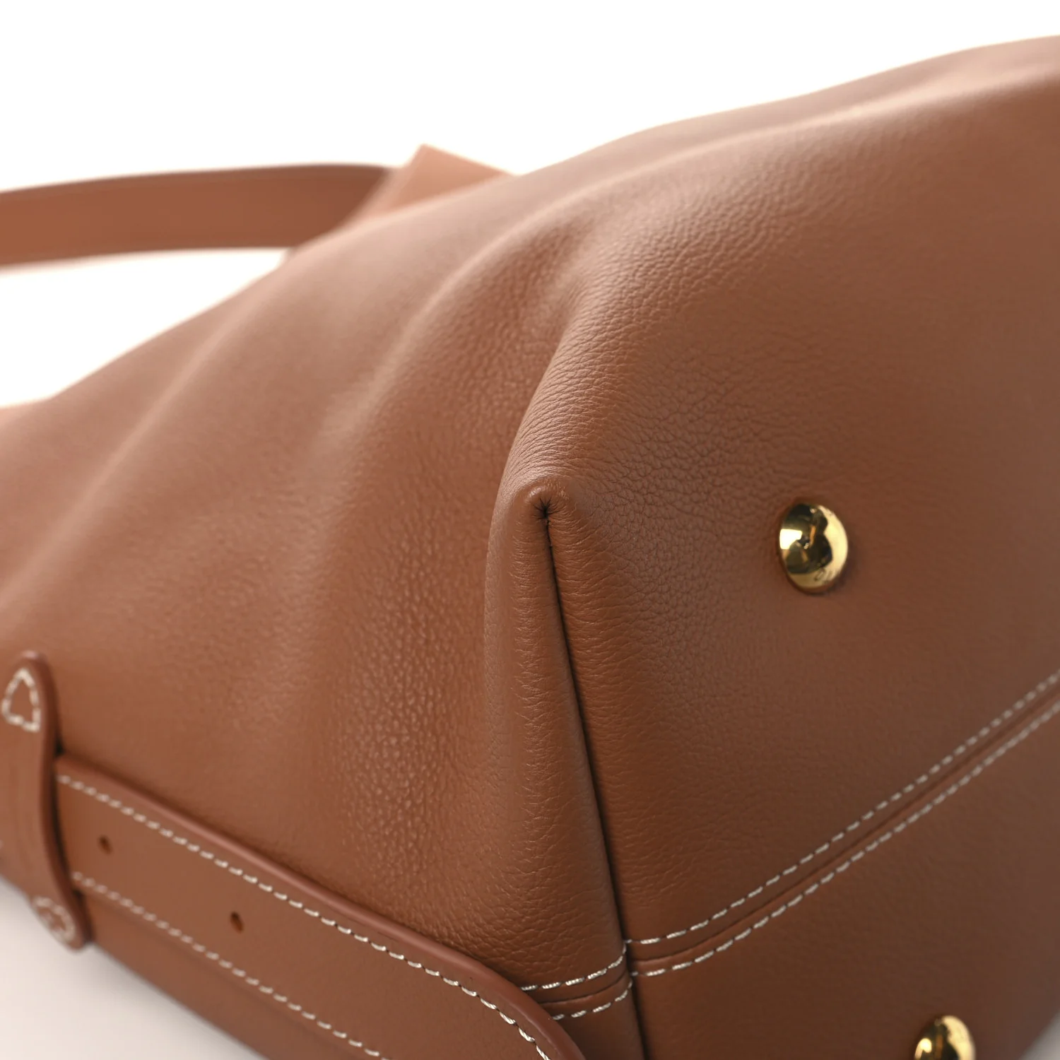 Grained Calfskin Low Key Hobo MM Cognac - Top Club