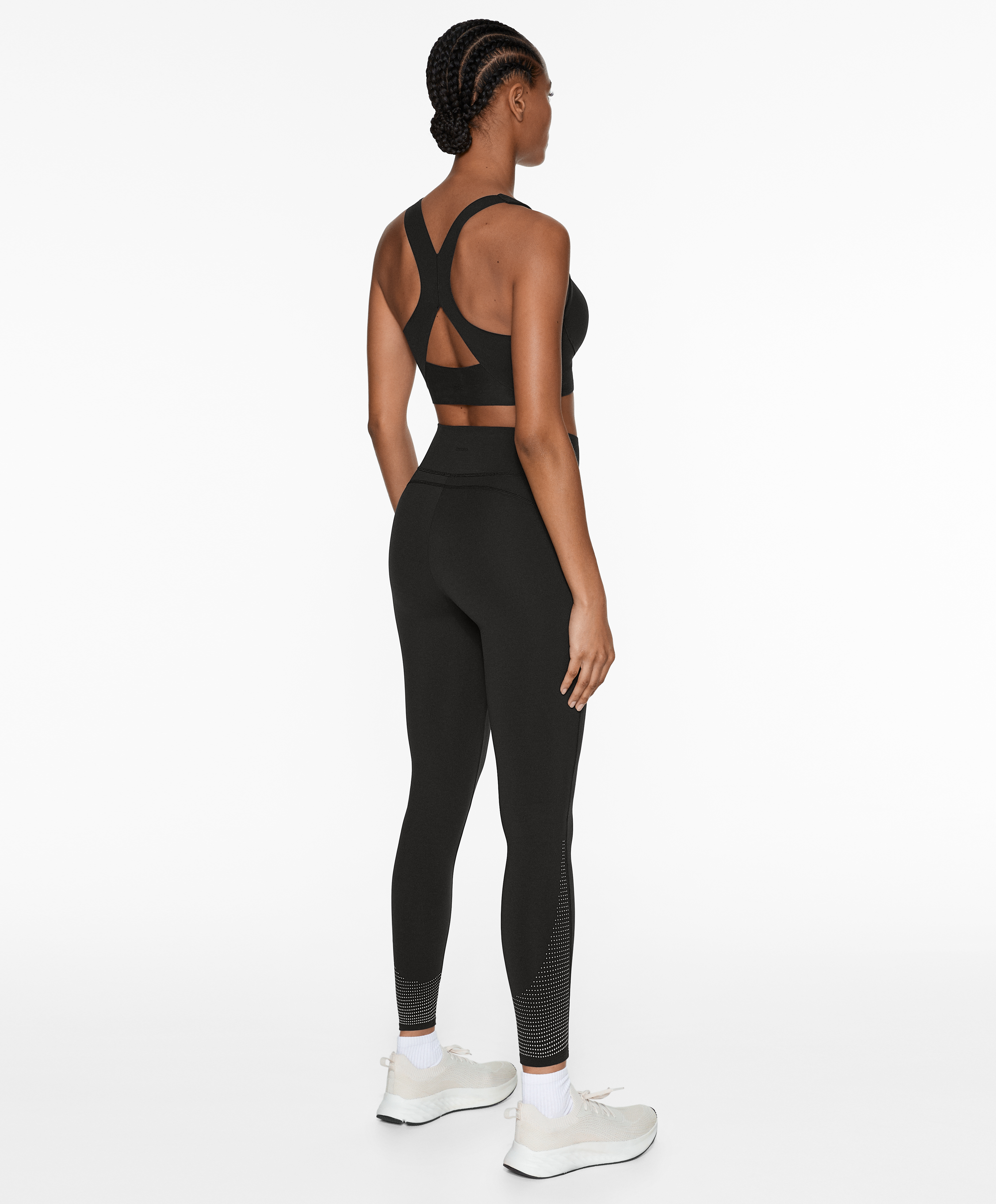 OYSHO Compressive running high-rise 65cm ankle-length leggings