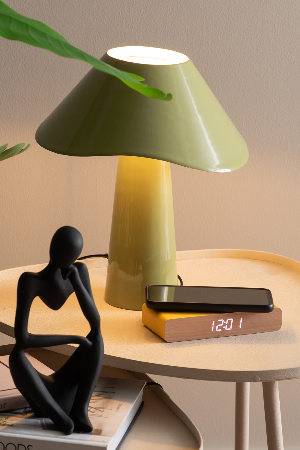 Wekker Retro Flat LED - Helderoranje