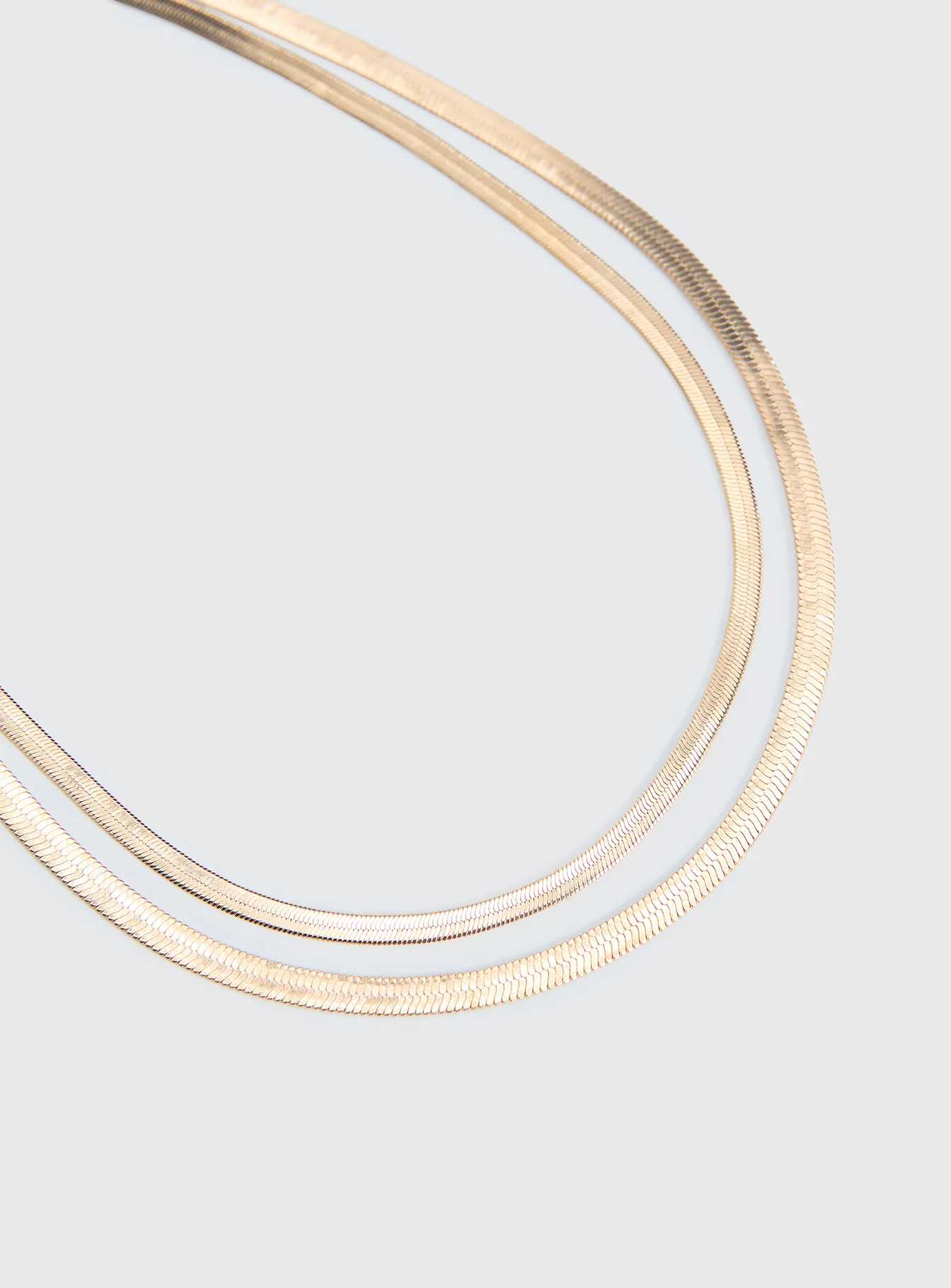 Follow Emotions Layered Necklace Gold