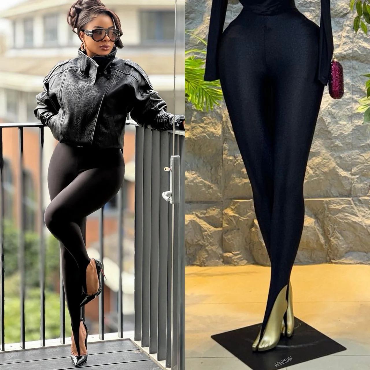 Peep-toe leggings - XYPARS