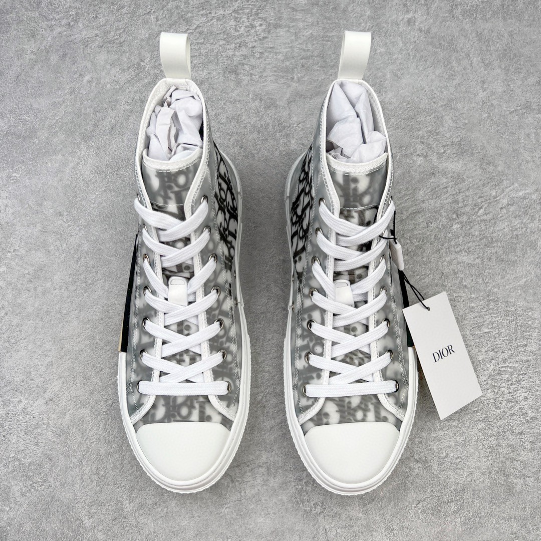 Dior 迪奥 Oblique B23 满印logo 高筒 休闲鞋 运动鞋 板鞋 男鞋 女鞋 黑白 - Sneaker Replica Workshop