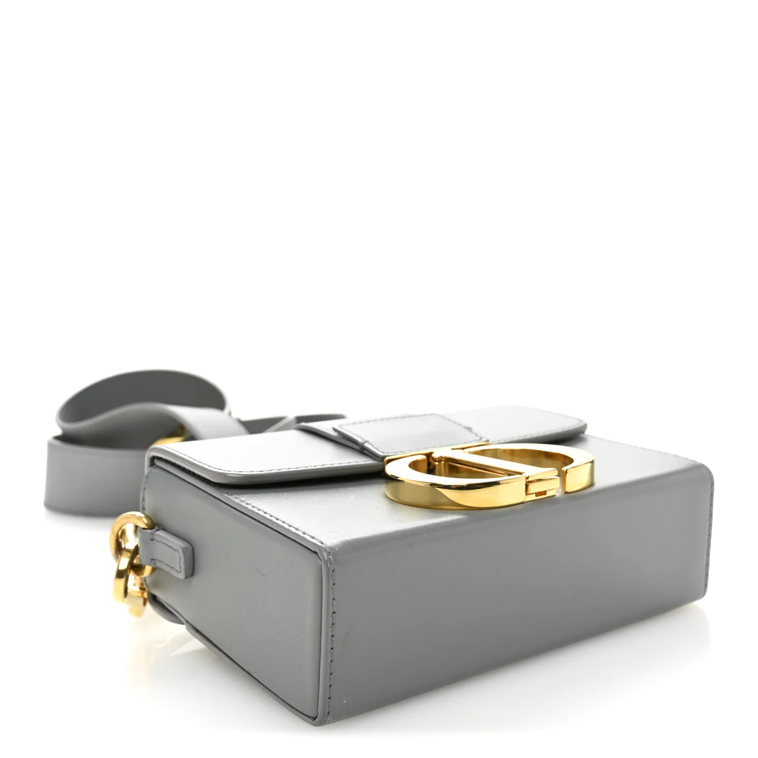 Box Calfskin 30 Montaigne Box Bag Gray - Top Club