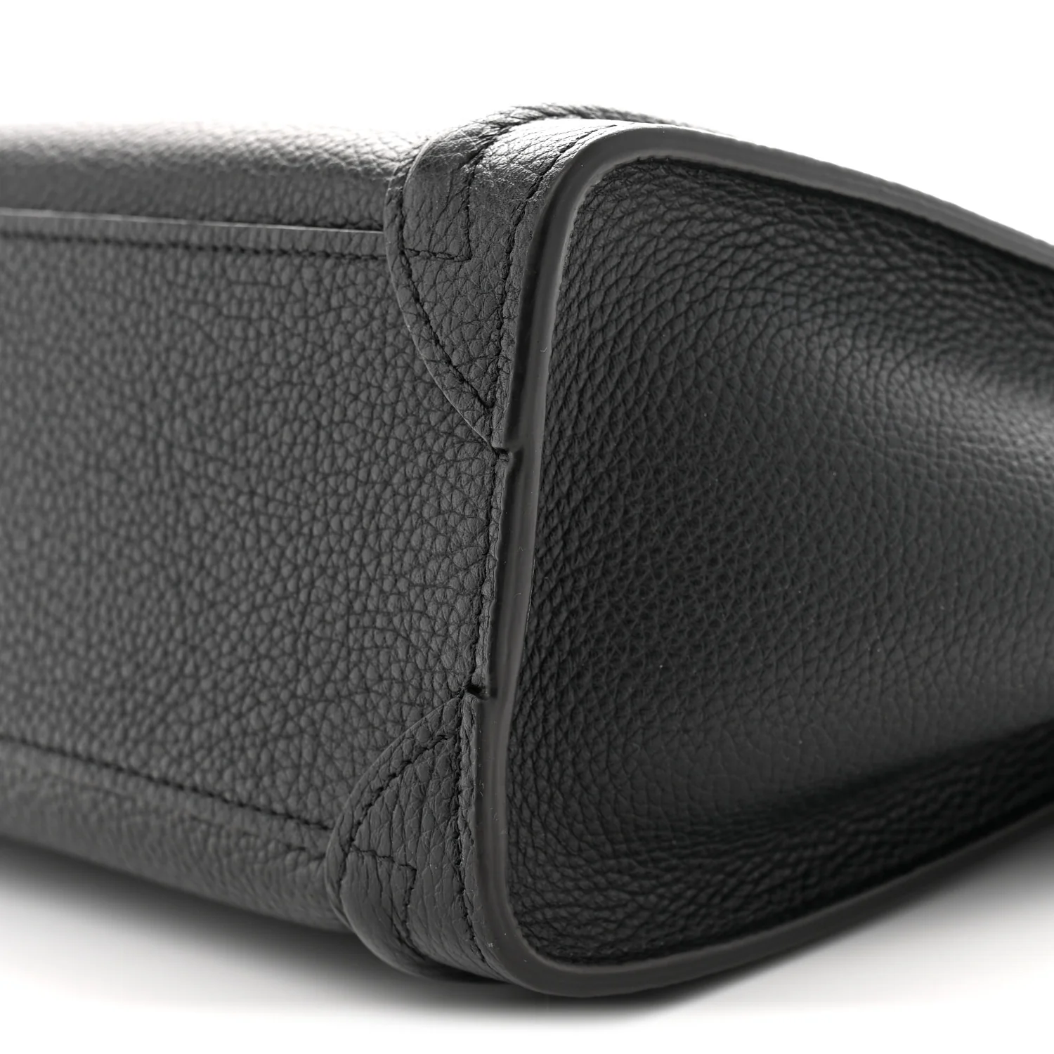 Drummed Calfskin Nano Luggage Black - Top Club