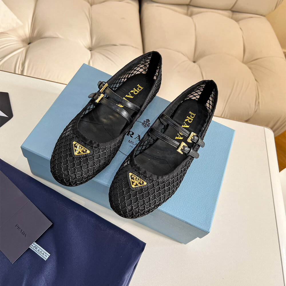 PRADA Mesh fabric ballerinas - Top Club