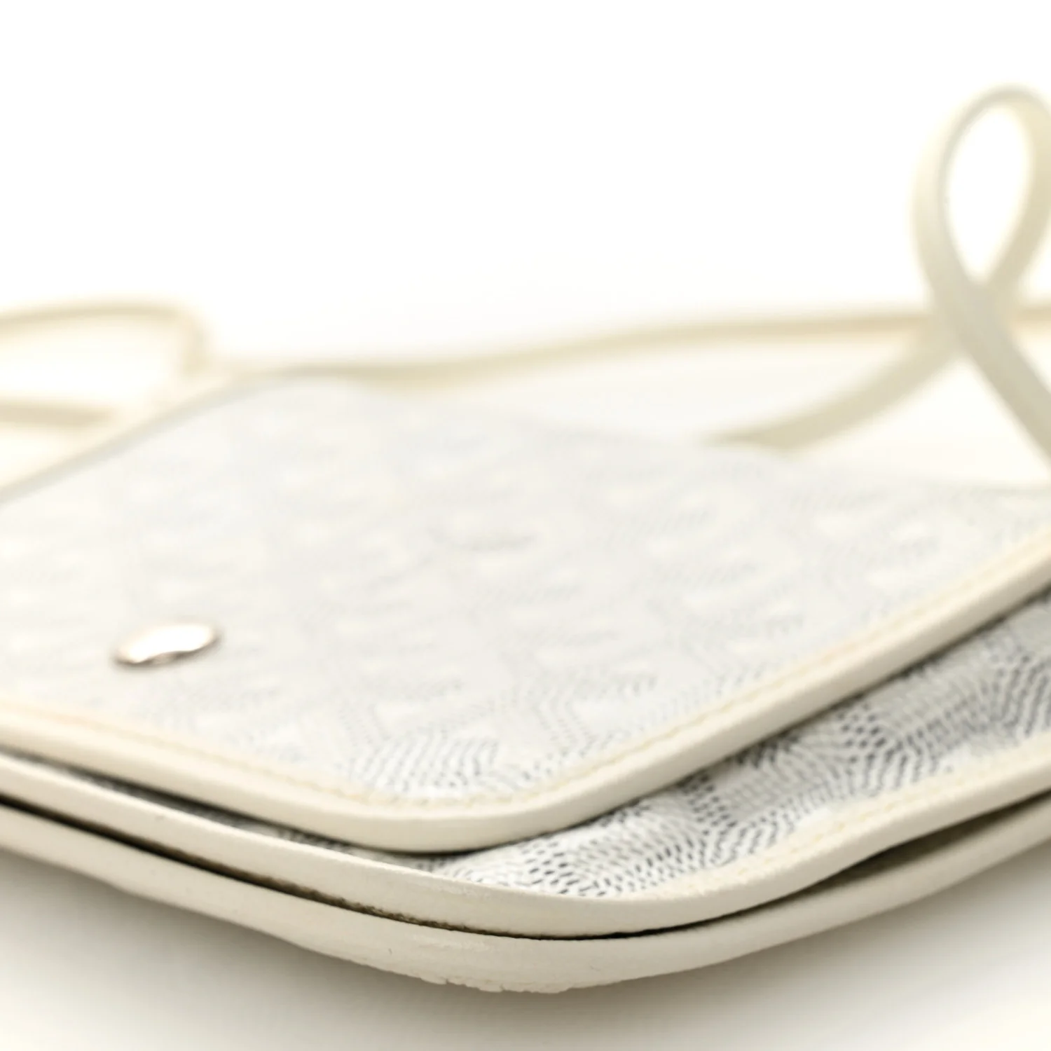 Goyardine Plumet Wallet Clutch White - Top Club