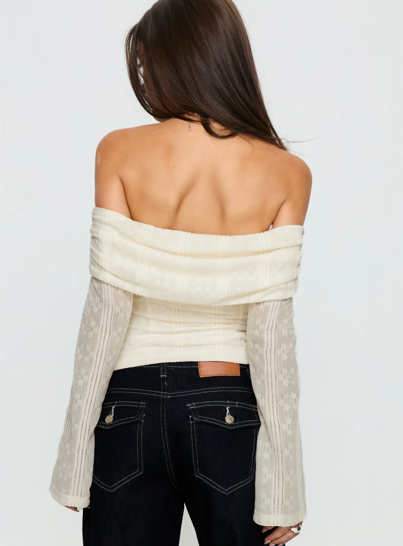 Colettie Long Sleeve Top Cream