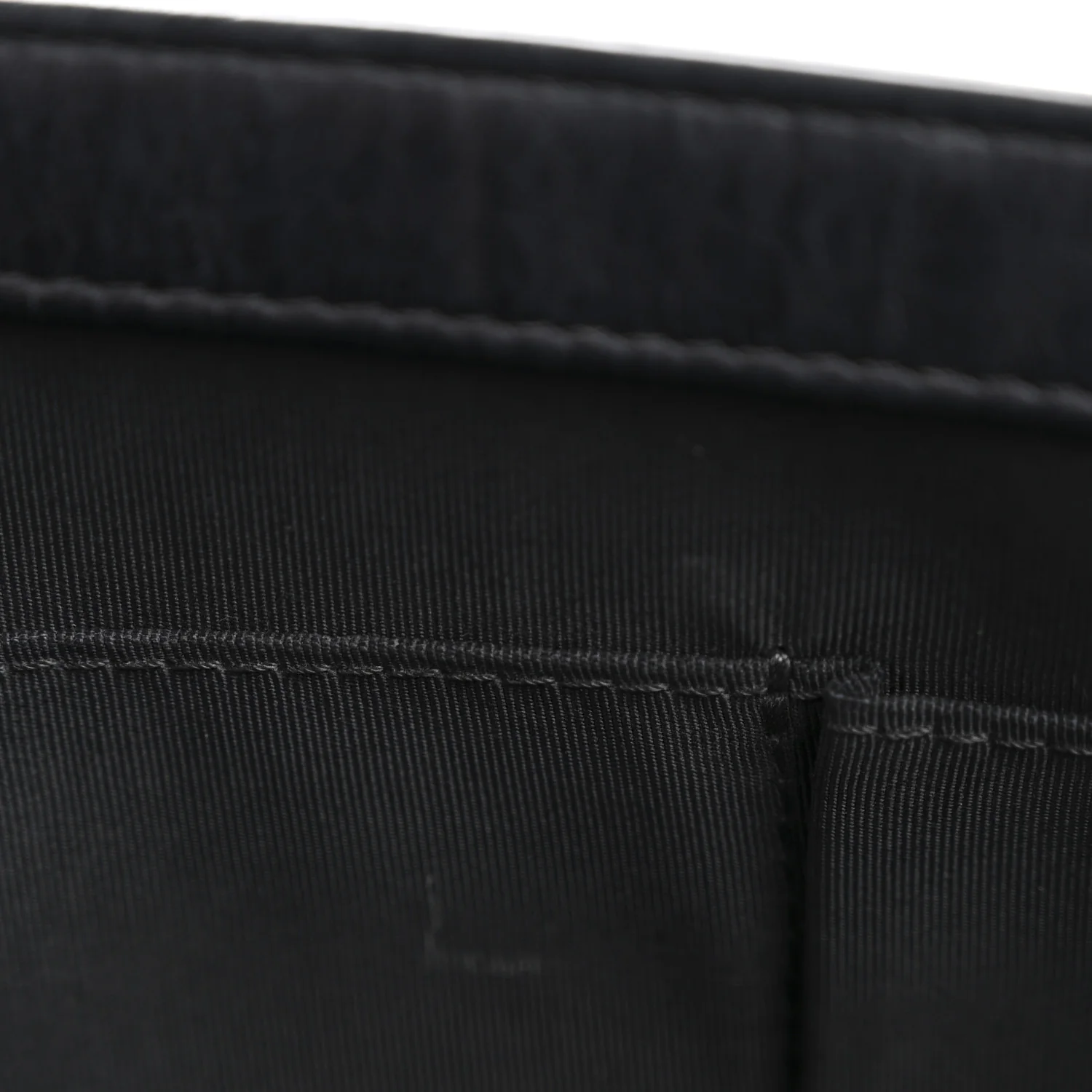 Calfskin Embossed Stitch Large Boy Flap Black - Top Club
