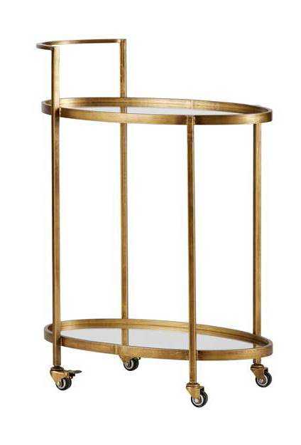 Trolley Push Push trolley metaal antique brass