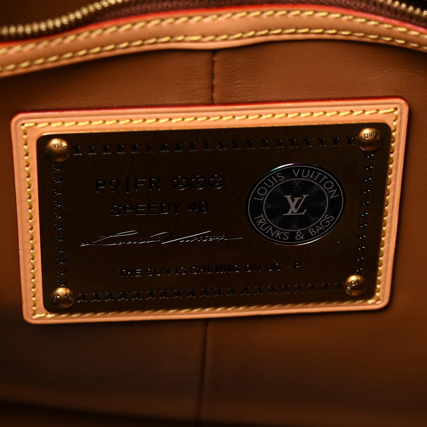 Calfskin Monogram Speedy P9 Bandouliere 40 Red - Top Club