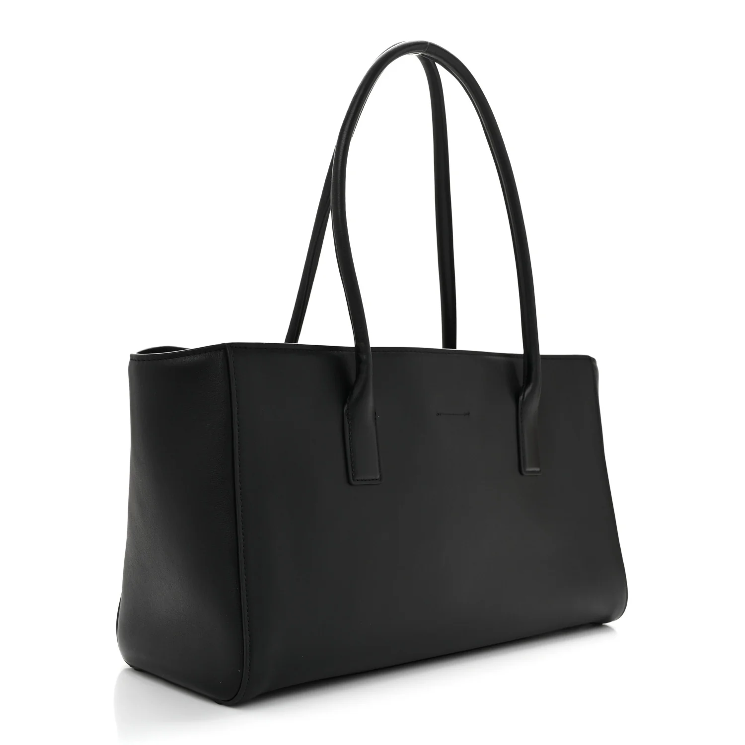 Calfskin Archetype Small Shopping Tote Black - Top Club